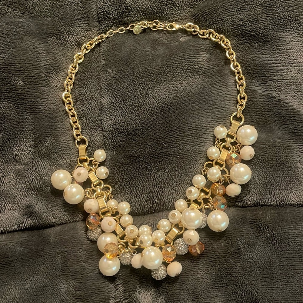 Talbots pearl statement necklace